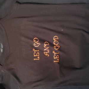 Homemade Let go and Let God Tank Top